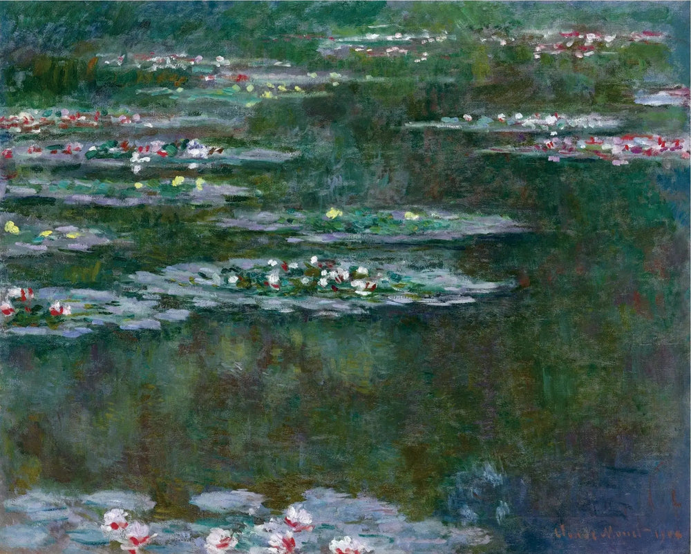Lilies d'eau (1904) - Claude Monet image 1 copie peinte à la main à l’huile