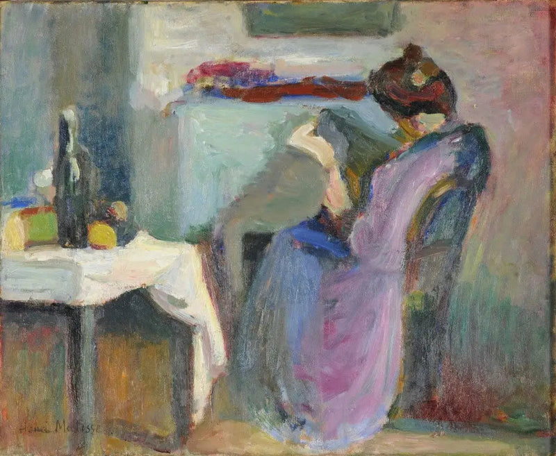 Liseuse en robe violette - Henri Matisse
