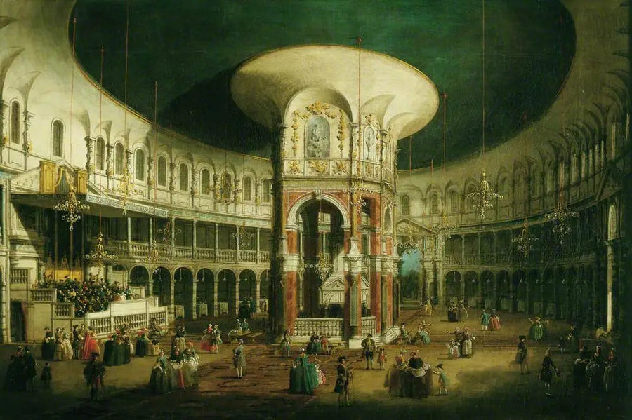 Londres : L'intérieur de La Rotonde de Ranelagh - Canaletto
