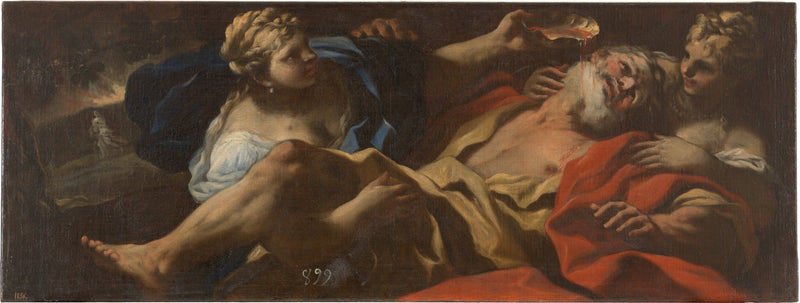 Lot embriagado por sus hijas - Luca Giordano