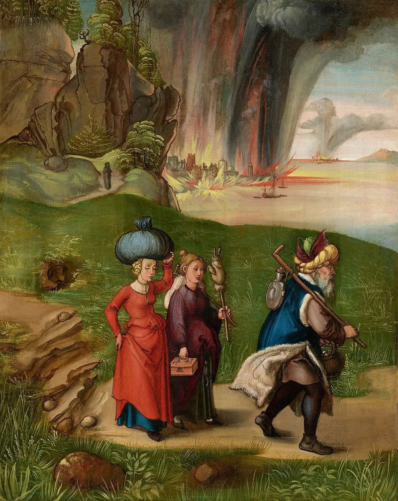 Lot et ses filles [revers] - Albrecht Dürer