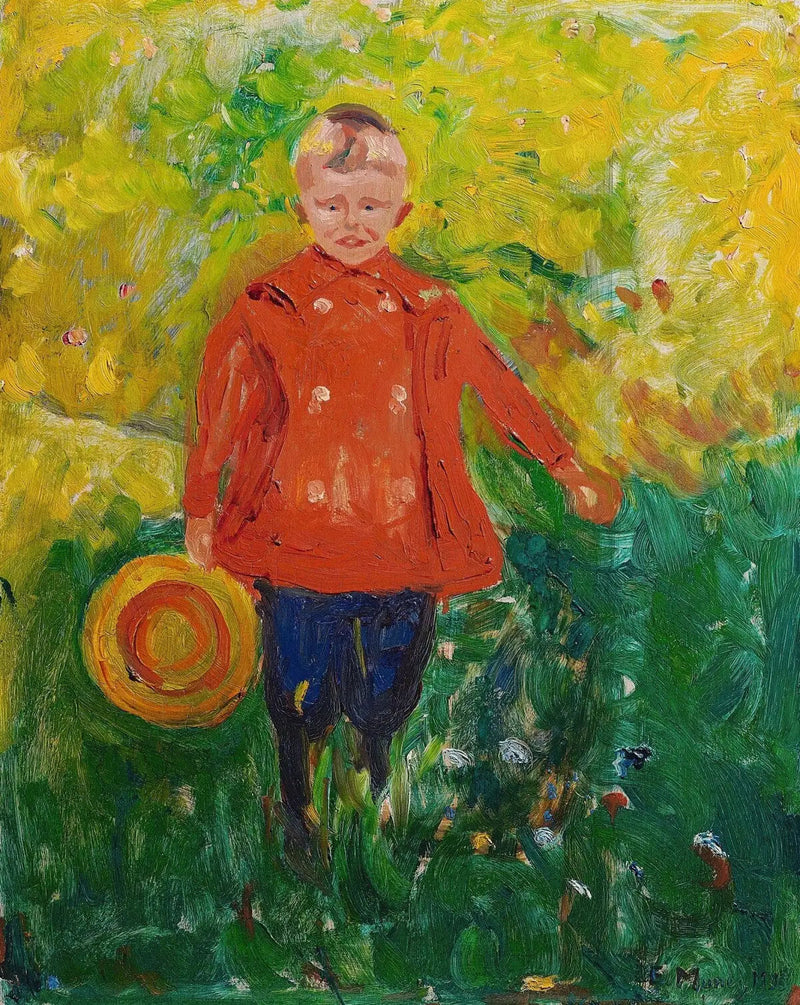 Lothar Linde à la veste rouge - Edvard Munch