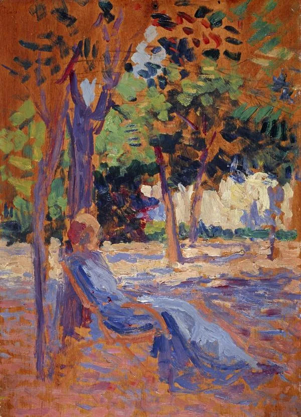 Lucie Cousturier dans son jardin - Maximilien Luce