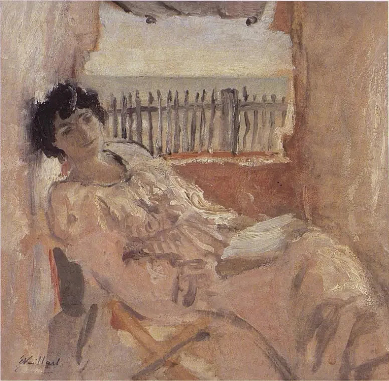 Lucy Hessel rêvant, au bord de la mer - Édouard Vuillard