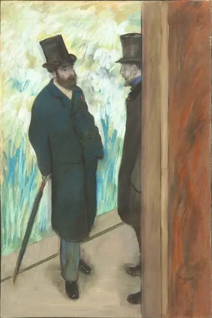 Ludovic Halévy et Albert Boulanger-Cavé dans les coulisses de l'Opéra - Edgar Degas