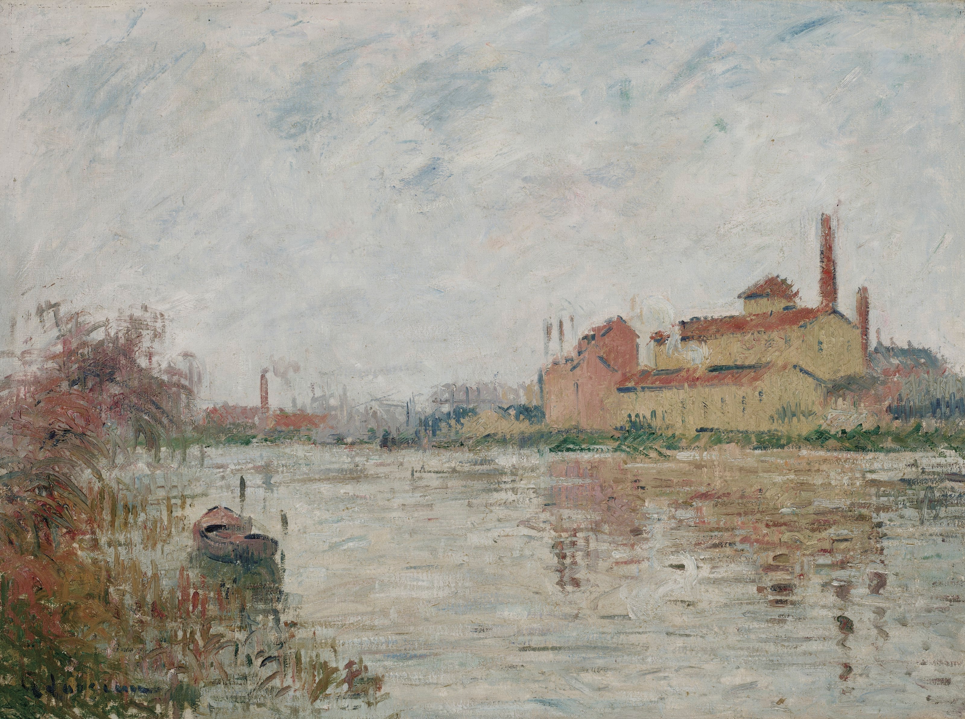 L'usine au bord de la rivière - Gustave Loiseau