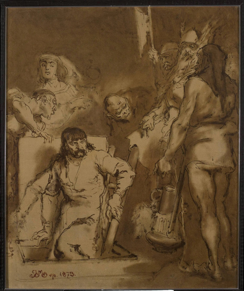 Maćko Borkowic, croquis - Jan Matejko