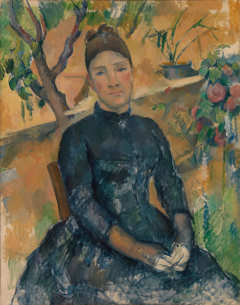 Madame Cézanne dans la serre - Paul Cézanne