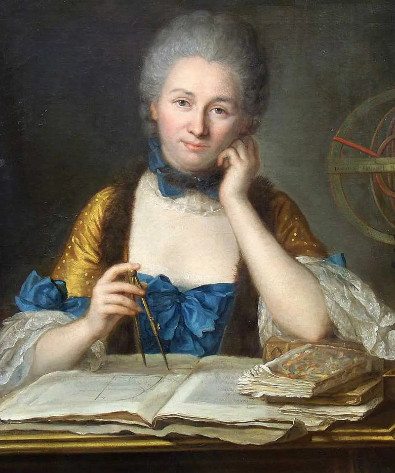 Madame Du Châtelet à son bureau - Maurice-Quentin de La Tour