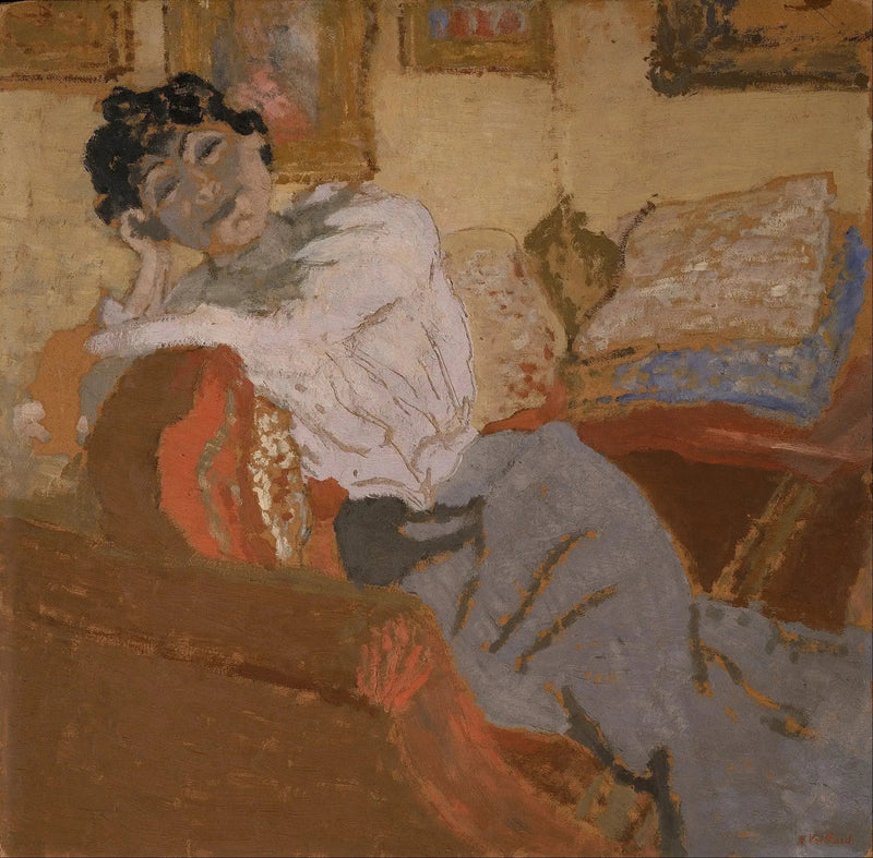 Madame Hessel au Sofa - Édouard Vuillard