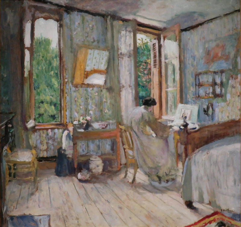 Madame Hessel dans sa chambre à La Terrasse - Édouard Vuillard