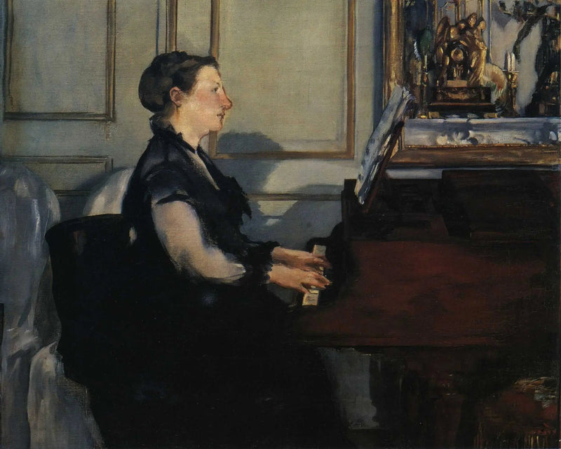 Madame Manet au piano - Édouard Manet