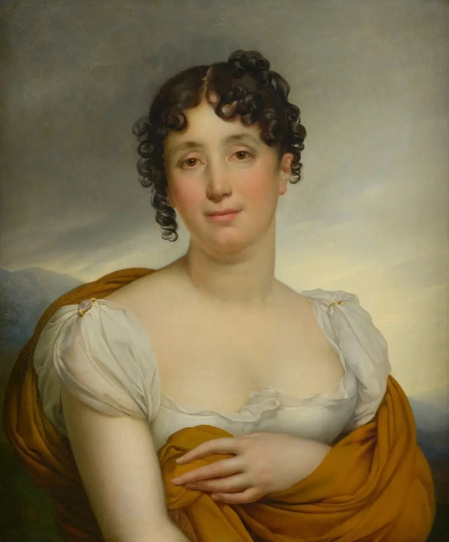 Madame Merlin au châle jaune - Anne-Louis Girodet