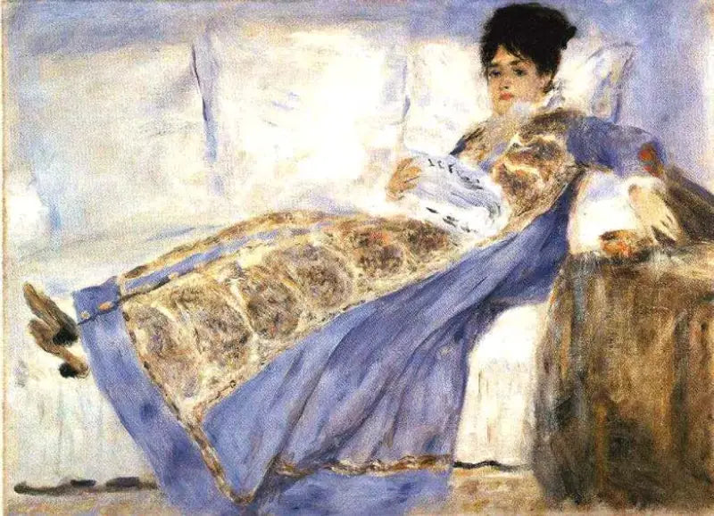 Madame Monet lisant - Pierre-Auguste Renoir