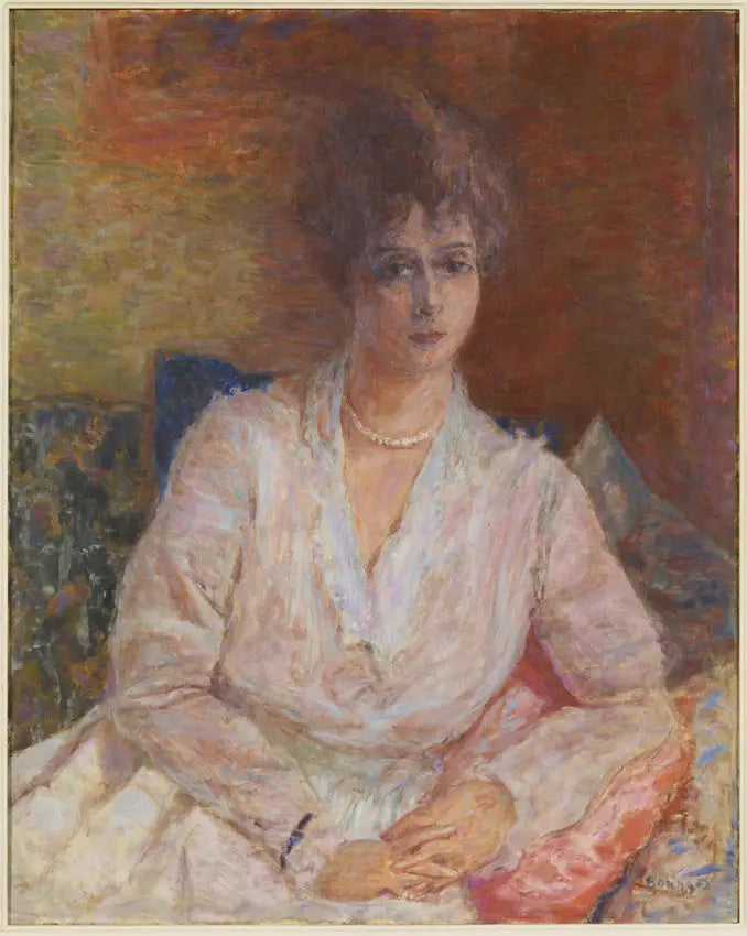 Madame Reine Thadée Natanson au collier de perles - Pierre Bonnard