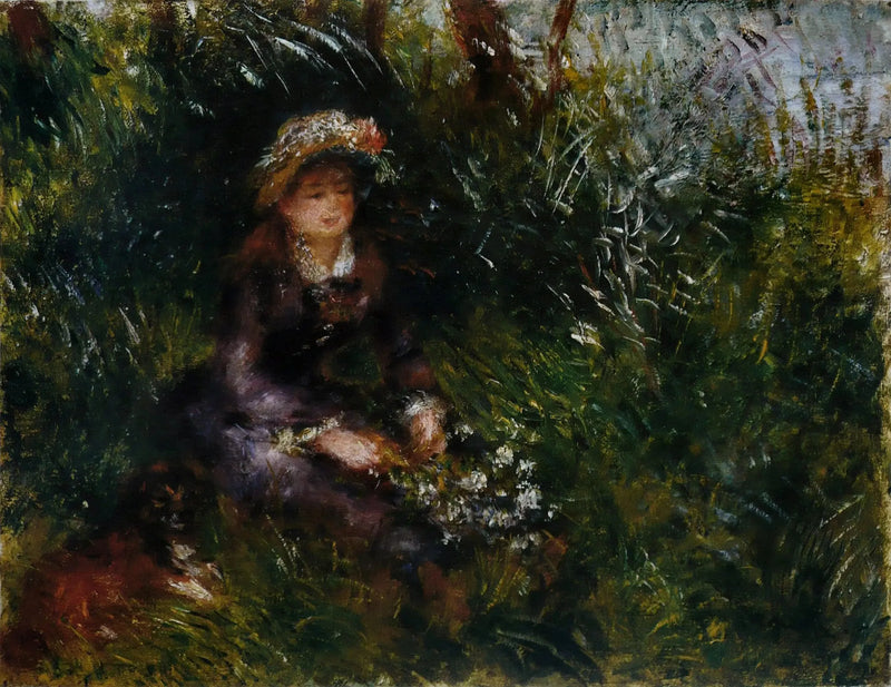 Madame Renoir au chien - Pierre-Auguste Renoir
