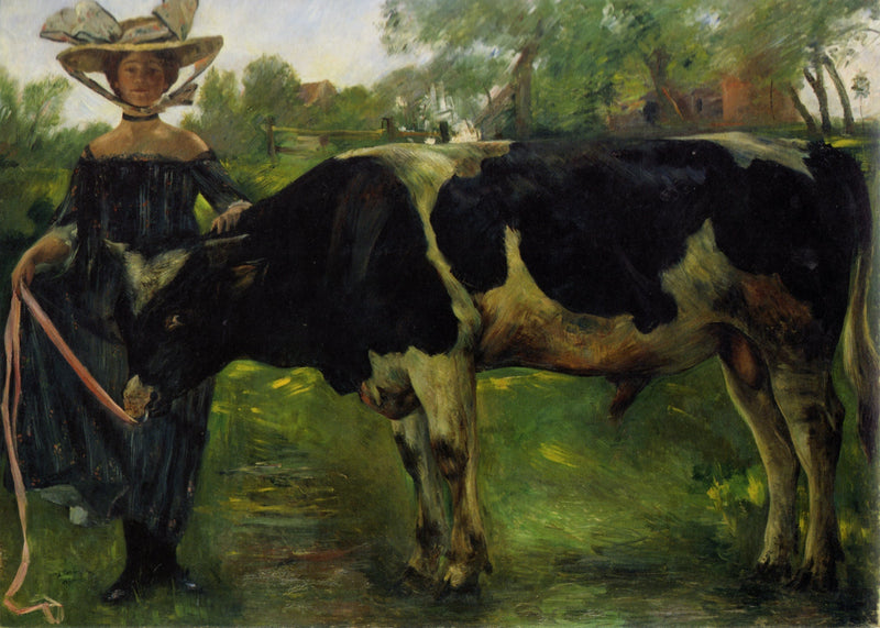 Mädchen mit Stier - Lovis Corinth