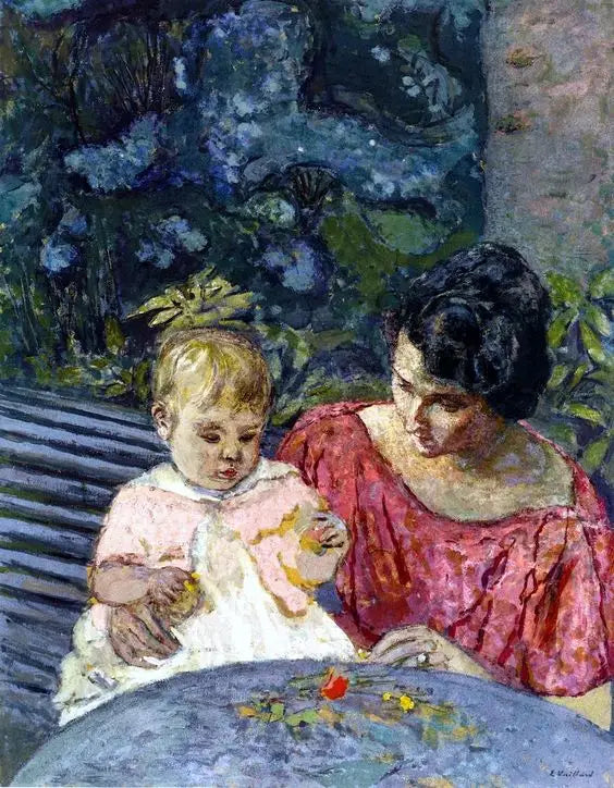 Madeleine Descorps et fils Bernard - Édouard Vuillard
