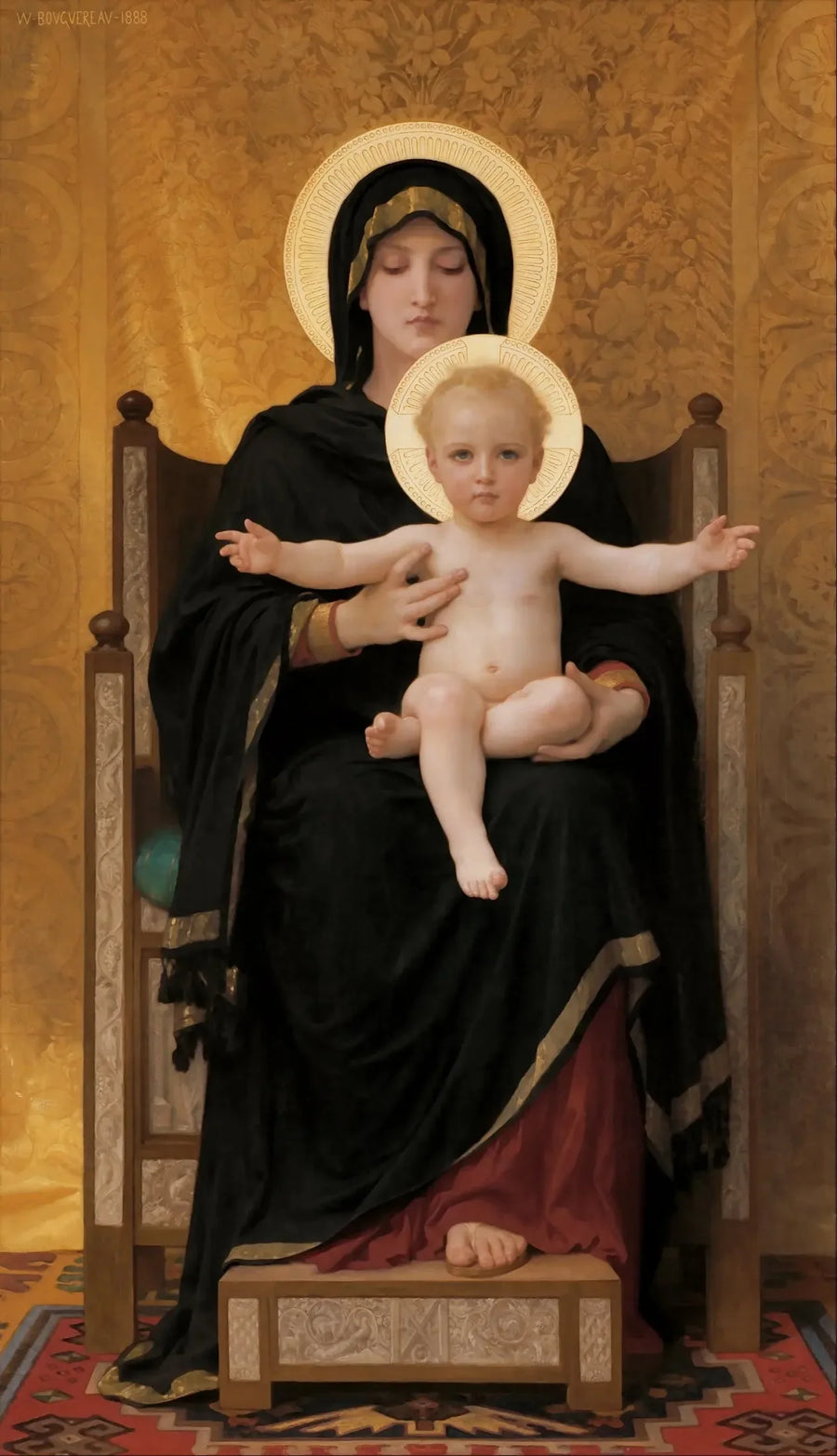 Madone assise - Bouguereau