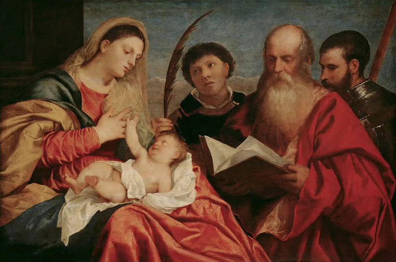 Madone avec des saints - Titian