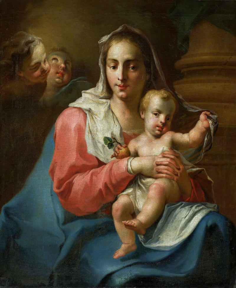 Madone et Enfant avec deux anges - Giovanni Battista Pittoni