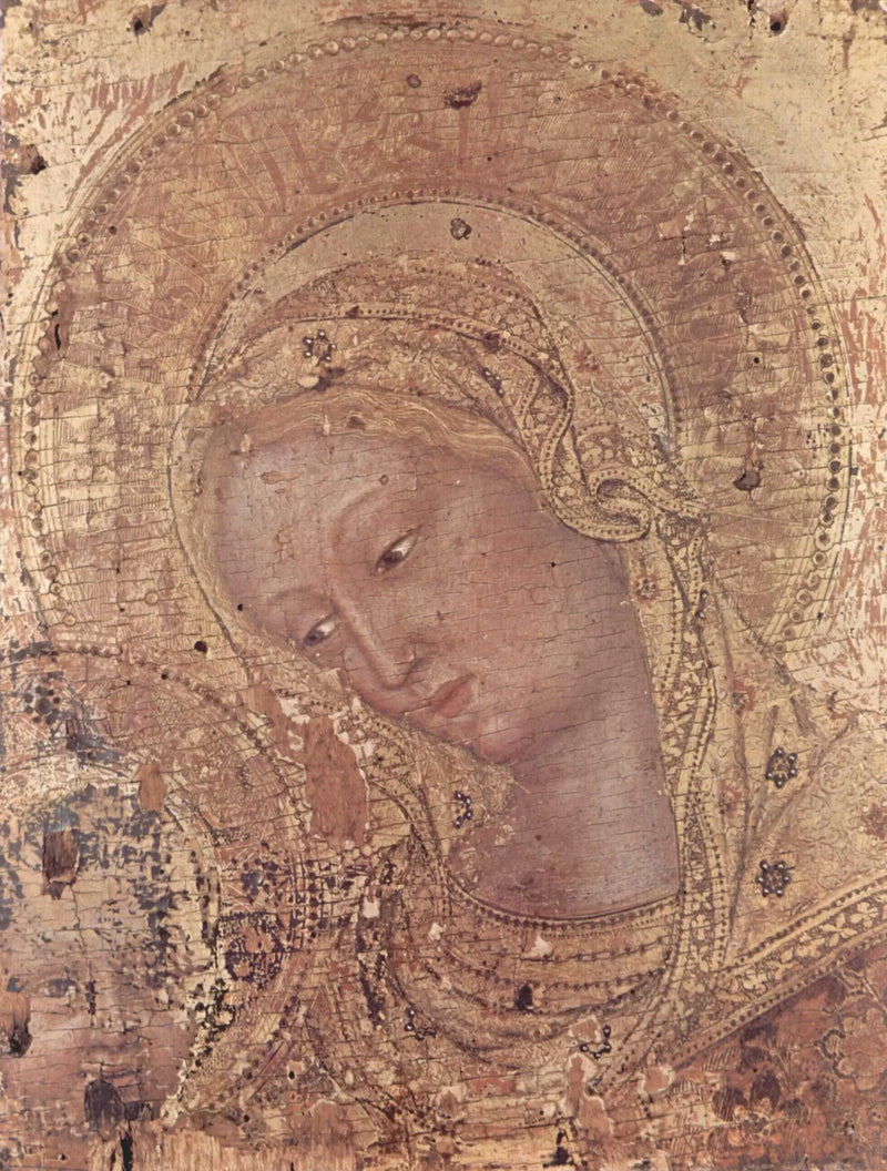 Madone, fragment - Gentile da Fabriano