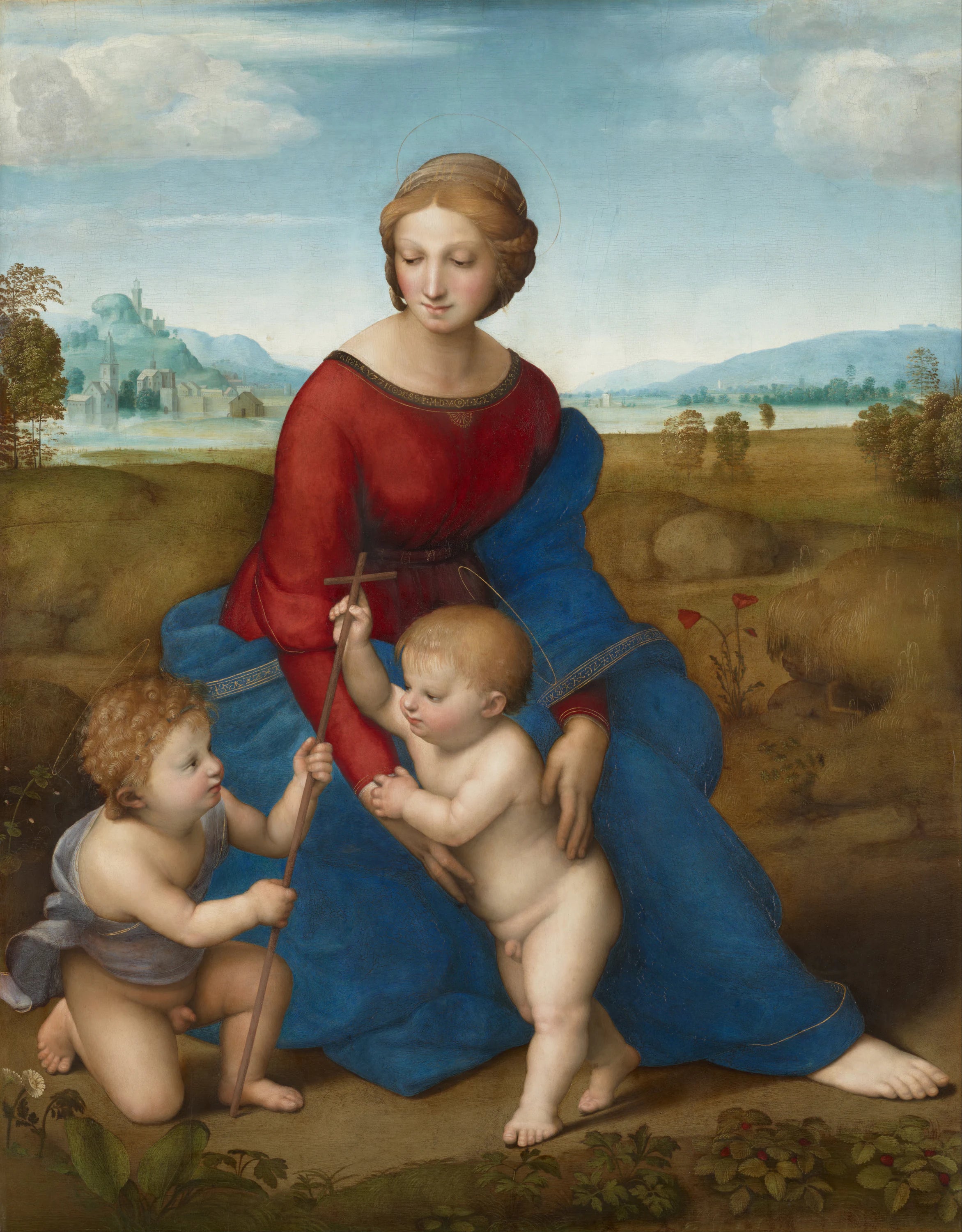 La Madonna nella prateria - Raphaël Sanzio, dipinto