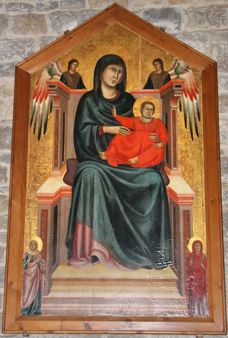Maesta avec des anges et des saints - Master of Saint Cecilia