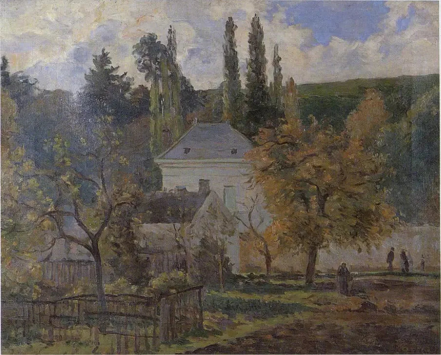 Maison bourgeoise à l'Hermitage, Pontoise - Camille Pissarro