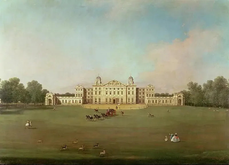 Maison de Badminton depuis le Parc de Badminton - Canaletto