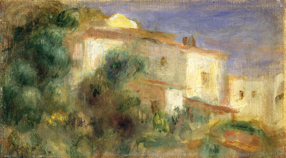 Maison de la Poste, Cagnes - Pierre-Auguste Renoir image 1 reproduction de peinture à l’huile