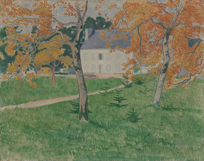 Maison parmi les arbres : Pont-Aven - Émile Bernard