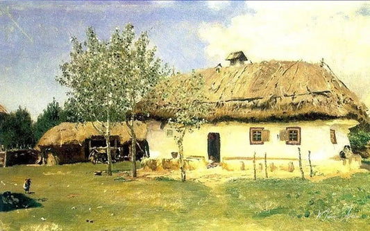 Maison paysanne ukrainienne - Ilya Repin - Reproductions de tableaux et peintures haut de gamme