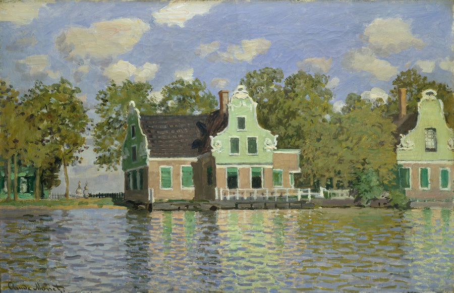 Maisons au bord de la Zaan W185 – Claude Monet