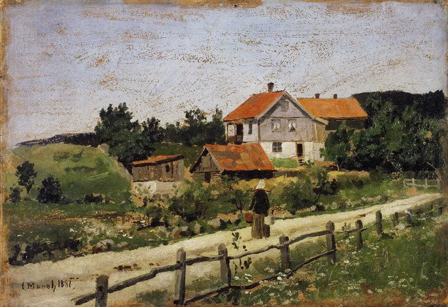maisons à Maridalen - Edvard Munch