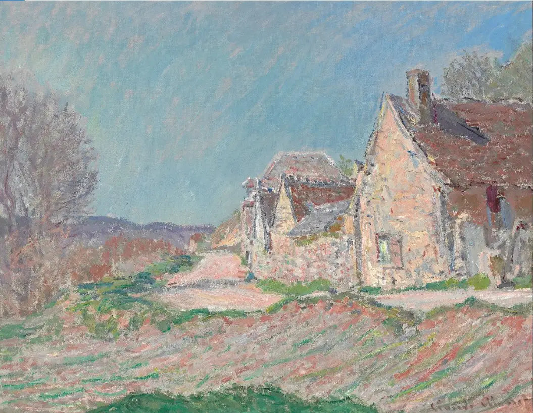 Reproduction du tableau « Maisons au bord de la route - Claude Monet » par Alpha Reproduction en peinture à l’huile