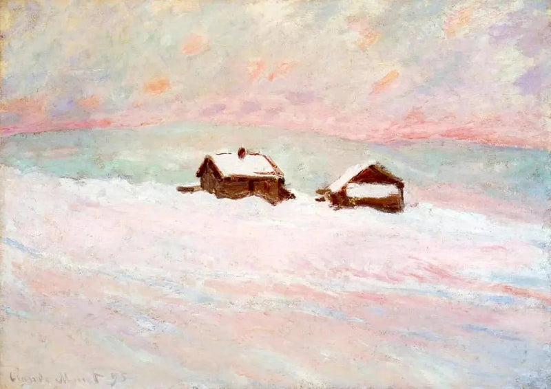 Les Maisons dans la neige, Denver W1394 – Claude Monet