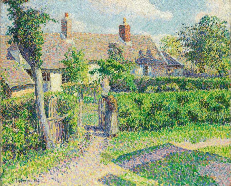 Maisons paysannes, Eragny - Camille Pissarro