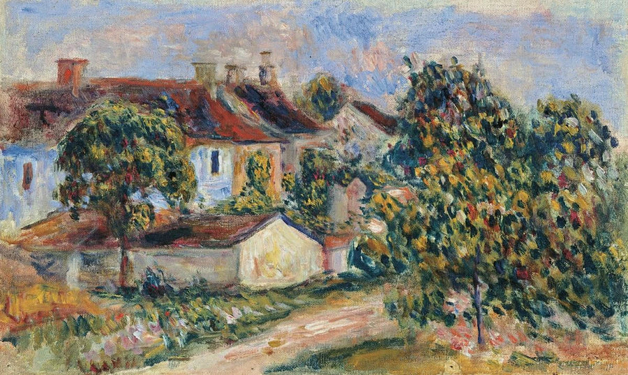 Maisons de village, toits rouges (Essoyes), 1905 – Renoir