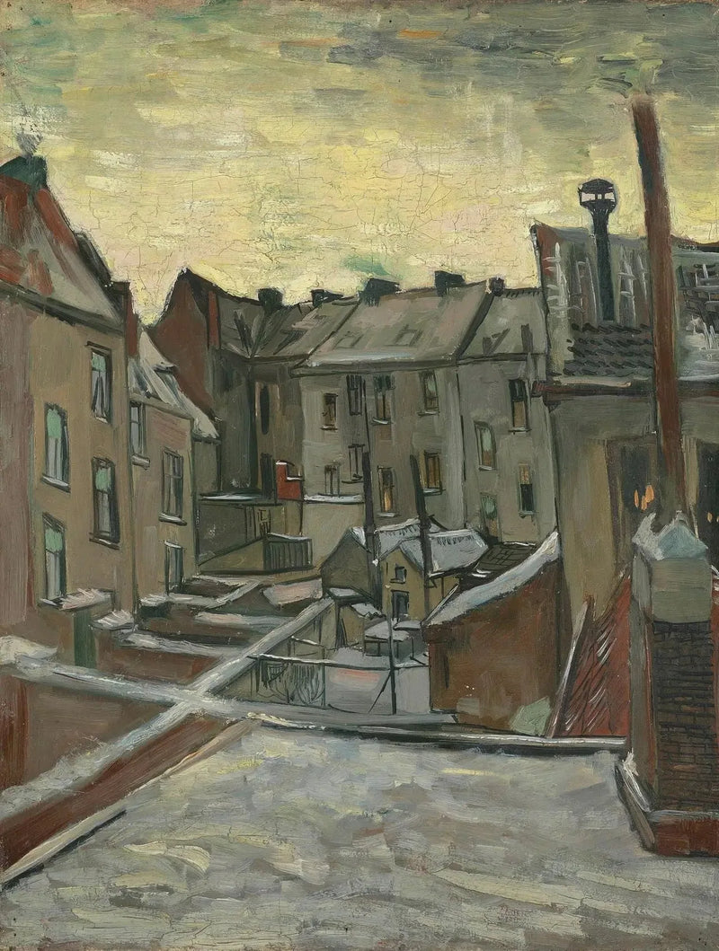 Maisons vues de l'arrière - Vincent van Gogh