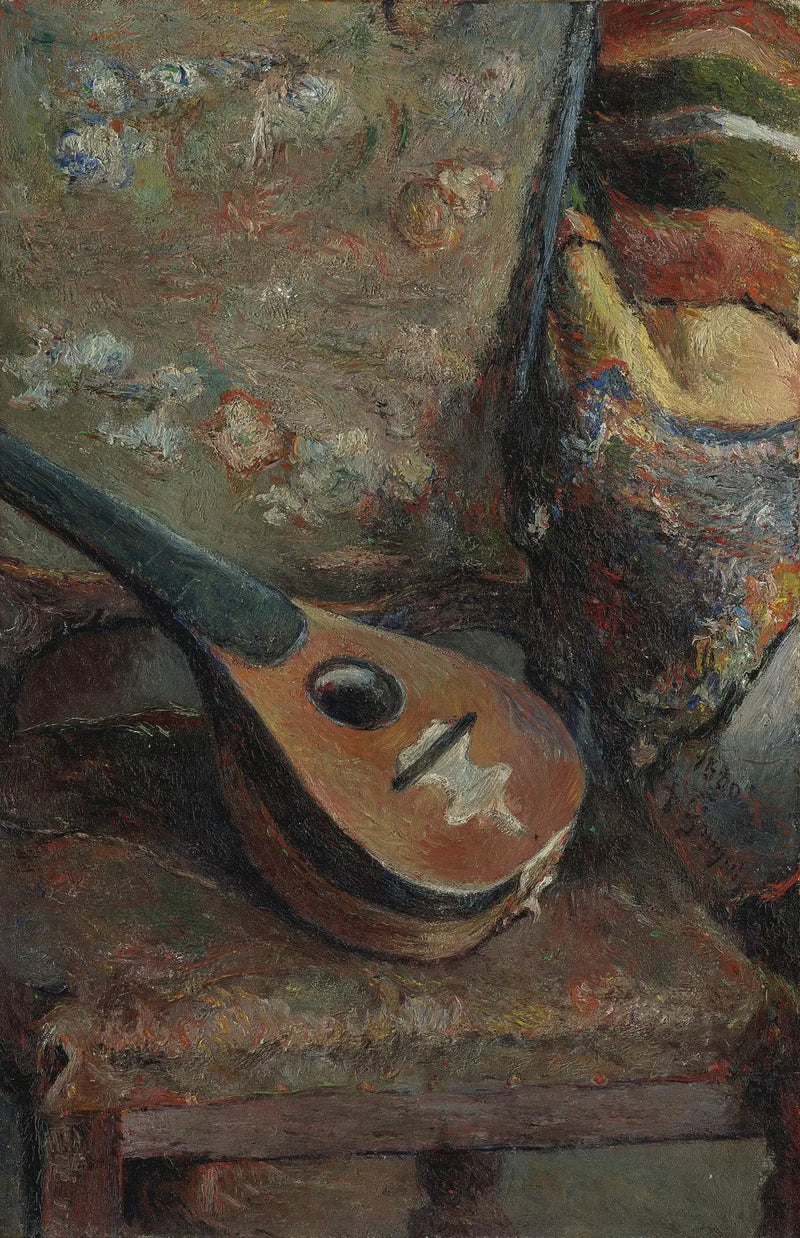 Mandoline sur une chaise - Paul Gauguin