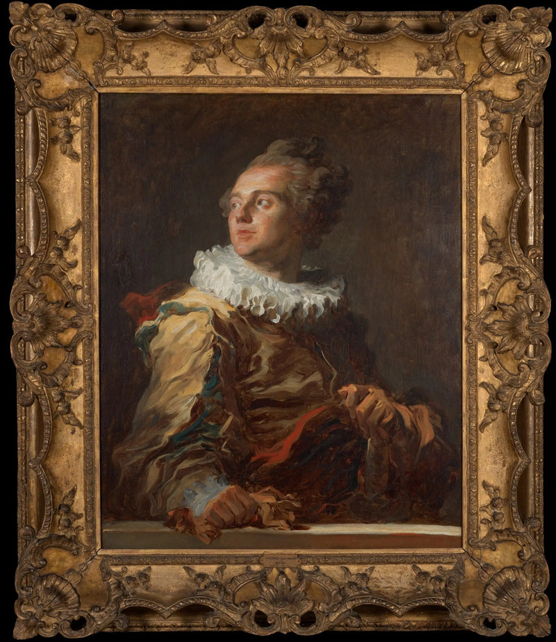 Männliches Bildnis, Vorstudie zum Bild des St. Non - Jean-Honoré Fragonard