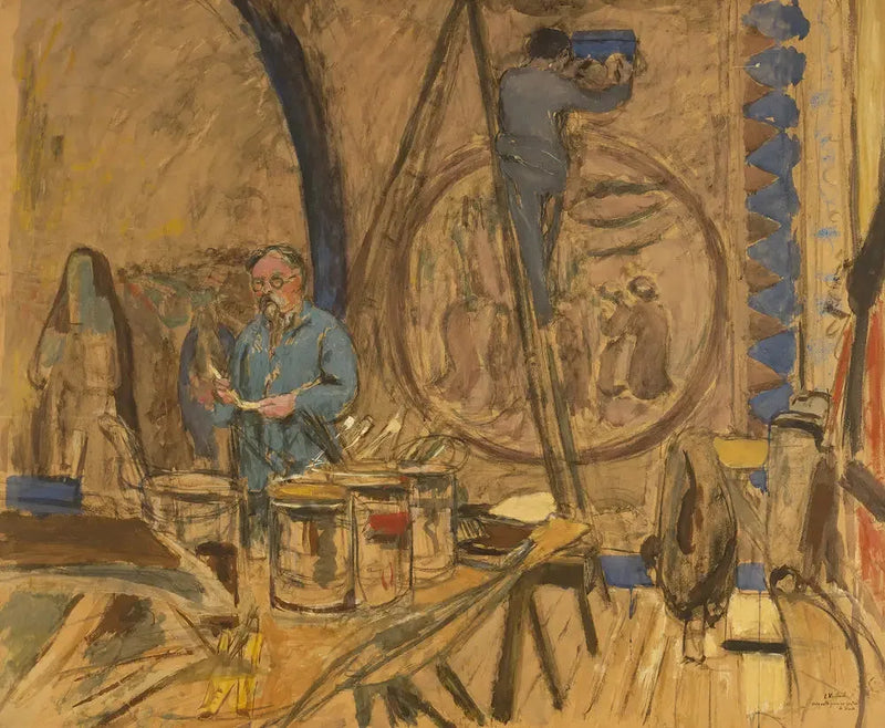 Maquette pour un portrait de Denis - Édouard Vuillard