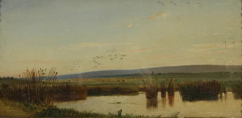 Marais au coucher du soleil - Ivan Chichkine