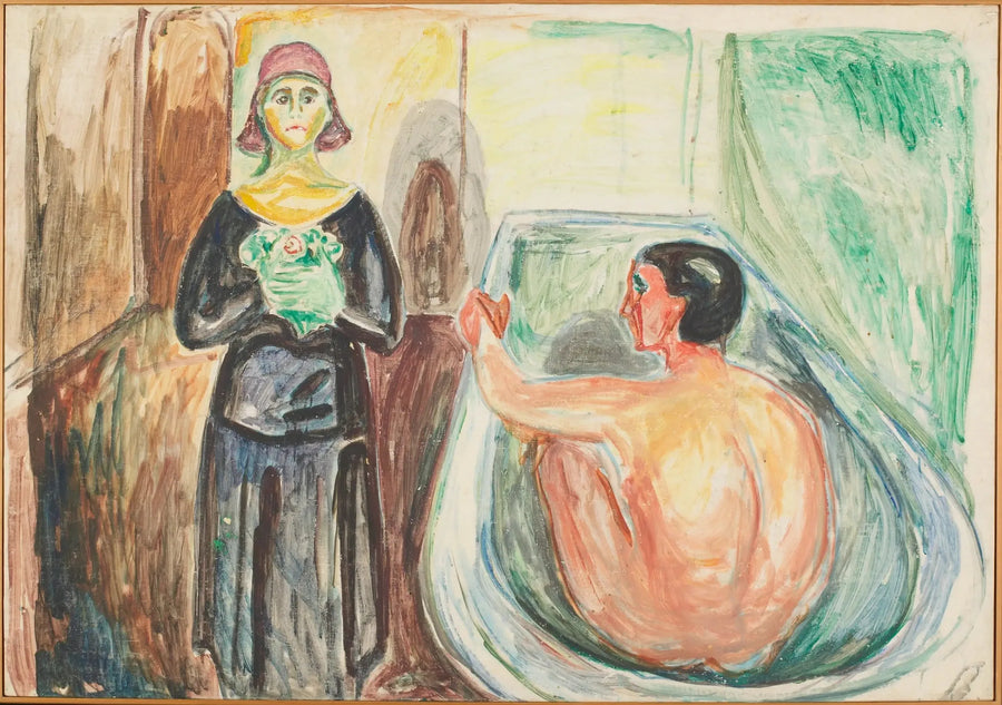 Marat au bain et Charlotte Corday - Edvard Munch