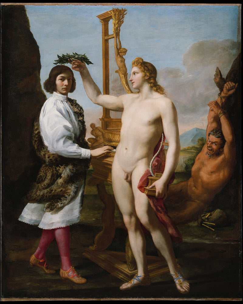 Marcantonio Pasqualini (1614-1691) couronné par Apollon - Andrea Sacchi