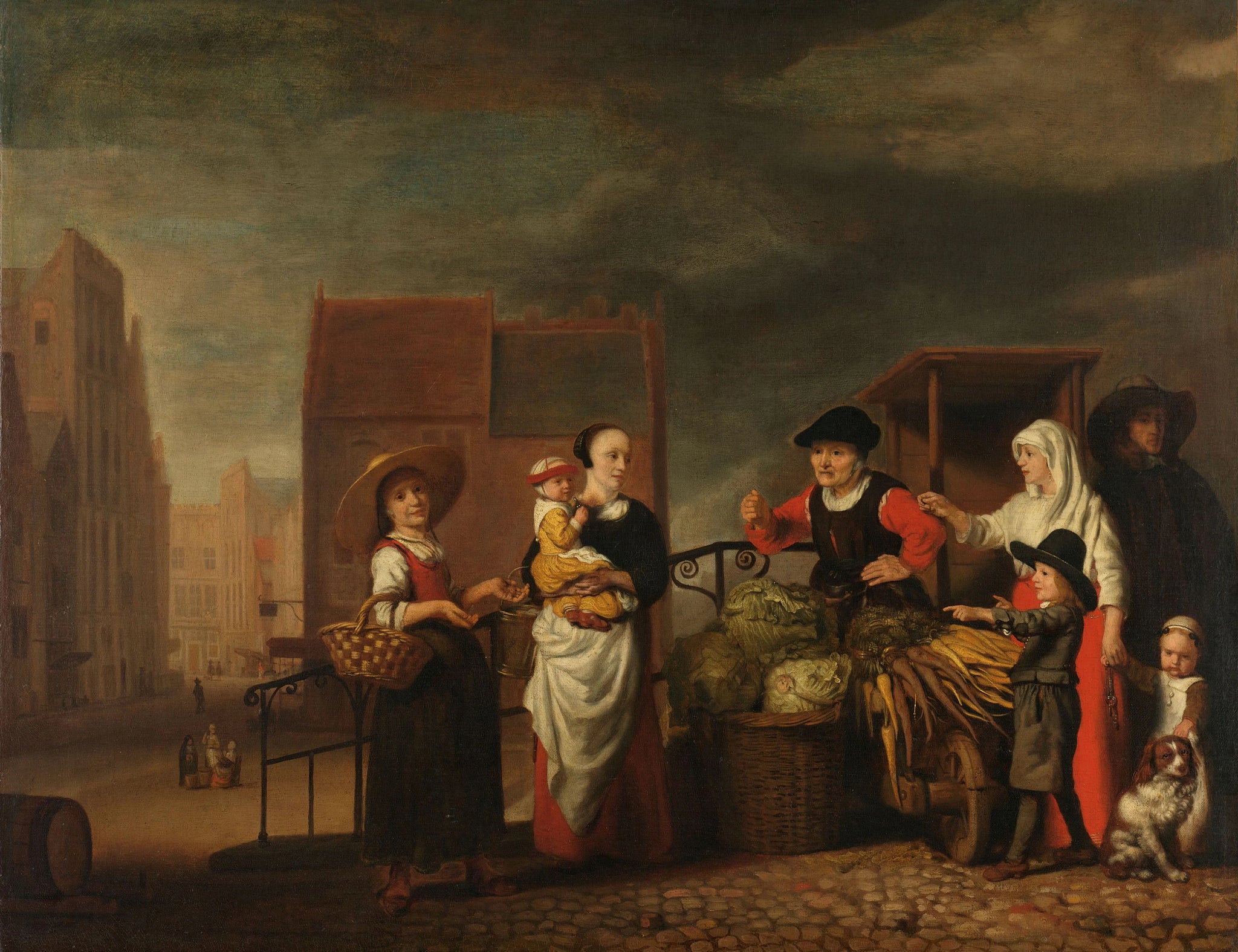 Marché aux légumes - Nicolas Maes