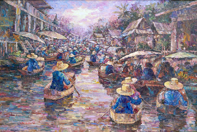 Marché flottant   | 145 x 105 cm