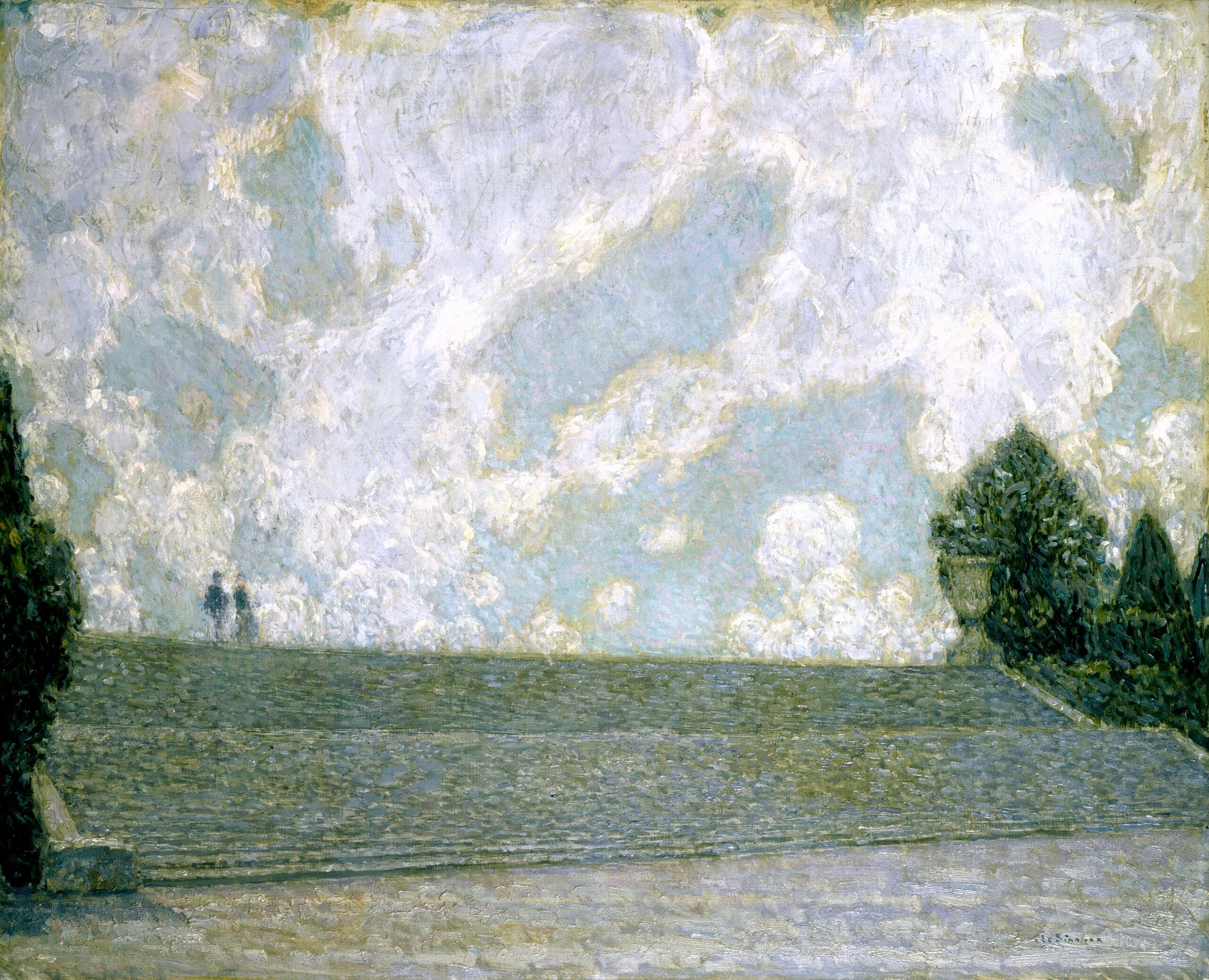 Marches du Château de Versailles (Les Marches du Palais Versailles) - Henri Le Sidaner