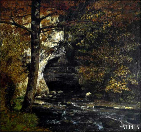 Marécage forestier - Gustave Courbet - Reproductions de tableaux et peintures haut de gamme